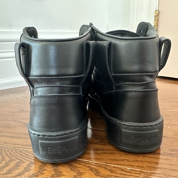 Black Leather Versace Sneakers - Picture 5 of 11